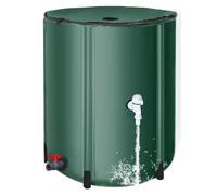 Barilotto di recupero della pioggia, barile di pioggia - Barilotti pieghevoli in PVC da 26 galloni - Serbatoio di stoccaggio 'acqua portatile, contenitore di recupero 'acqua con filtro, Kit di