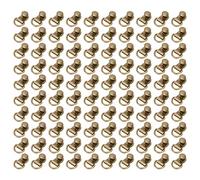 Barilotto gancio occhiello rivetto di alta qualità in ottone scarpa borsa in pelle fai da te rivetto strumento bronzo 9 x 14 mm 100 set