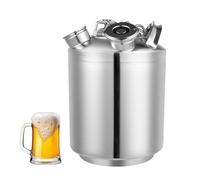 Barilotto per la pulizia della birra, lattina in acciaio inossidabile da 10 litri con coperchio, detergente per linea birra a 3 teste, contenitore multifunzionale per dispenser domestico
