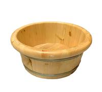 AWHAO Barilotto per lavaggio dei piedi per pediluvio in legno, vasca per pedicure multiuso, vasca per pediluvio SPA, lavabo per piedi per esterni, camera da