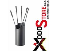 Barilotto porta utensili camino con 4 accessori - BEL FER 3003 - mail x sconto