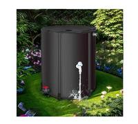 Barilotto portatile pieghevole per la raccolta dell'acqua piovana da 380 l, sistema di raccolta dell'acqua nera resistente, per giardino, esterno e prato, soluzione ecologica per la conservazione