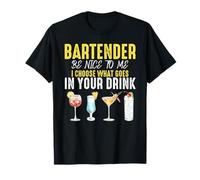 Barista Be Nice To Be, scelgo io Cosa Aggiungere al Tuo Drink Maglietta