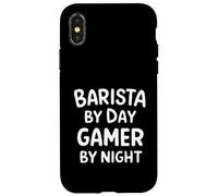 Barista by Day Gamer by Night Custodia per iPhone X/XS