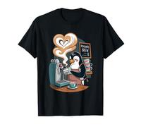 Barista Pinguino Caffè Caffeina Pinguini Maglietta