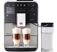 Macchina per caffè espresso automatica Melitta da 1,8 l, 15 bar, doppio beccuccio, display TFT, argento