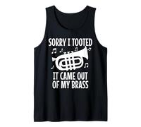 Baritono Giocatore Scusa I Tooted It Came Out Of My Brass Divertente Canotta