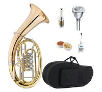 Baritono Tenore in Sib Ottone 4 Valvole Rotatorie Set Custodia Bocchino Klier