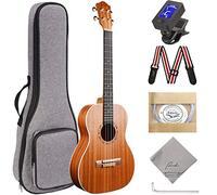 Baritono Ukulele Ranch 76,2 cm professionale ukelele strumento kit per adulti principianti e giocatori professionisti ukalee Starter Pack Bundle Gig bag & Tuner & Strap & Set di strumenti regolabili