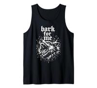 Bark for Me Blackletter Fierce Angry Dog Graphic Canotta
