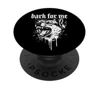 Bark for Me Lettera nera gotica per cani feroci PopSockets PopGrip Adesivo
