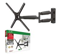 Barkan BM343XL,Supporto da parete lungo per TV, 13-65 pollici, orientabile, inclinabile, movimento completo, piatto e curvo, può contenere fino a 36.2 kg, per LED OLED LCD, max. VESA 400x400