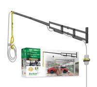 Barkan Braccio da parete protettivo per cavo di caricabatteria da auto elettrica da 305 cm, con garanzia di 5 anni, rivestimento in zinco impermeabile, per uso interno ed esterno, veicolo elettrico