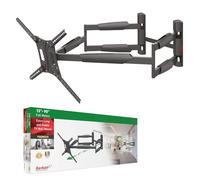 Barkan Supporto da parete lungo 104 cm, doppio braccio da 13 a 90 pollici, girevole/movimento completo, di lusso, può contenere fino a 60 kg, extra stabile, per LED OLED LCD, max. VESA 600 x 400
