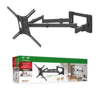 Barkan Supporto da parete per TV lungo 101,6 cm, con doppio braccio articolato a movimento completo da 13 a 80 pollici, staffa per schermo piatto e curvo, può contenere fino a 50 kg, extra stabile
