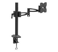 Barkan Supporto da scrivania per monitor piatti/curvi, dimensioni 13-29", movimento completo, 5 movimenti, ergonomico, rotazione a 360 gradi, touch & tilt, portata fino a 6 kg