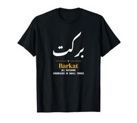 Barkat Calligrafia Urdu Tipografia Minimal Desi Maglietta