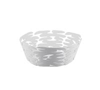 "BARKET" CESTO REDONDO ACERO Y RESINA BLANCO 21cm