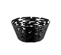 "BARKET" CESTO REDONDO ACERO Y RESINA NEGRO 21cm