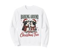 Barking Around The Christmas Tree Border Collie Xmas Felpa