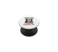 Barking Around The Christmas Tree Border Collie Xmas PopSockets PopGrip Adesivo