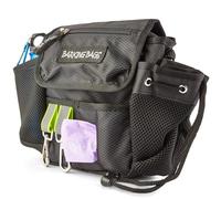 Barking Bags Borsa da passeggio originale per cani, nera, come si vede sulla tana dei draghi, design leggero e pratico, dolcetti per cani, borse per cacca e altro ancora con facilità