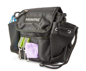 Barking Bags Borsa da passeggio originale per cani, nera, come si vede sulla tana dei draghi, design leggero e pratico, dolcetti per cani, borse per cacca e altro ancora con facilità