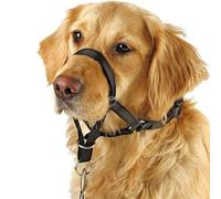 Barkless Collare per cani senza tiro, strumento per addestramento cani durante le passeggiate, include guida all'addestramento gratuita, 5 (S, nero)