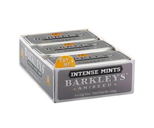 Barkleys Classic Mints - Aniseed, 6 tins, 6-pack= 6 tins of 50g