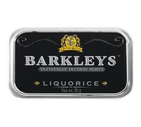 Barkleys Nero Caramelle Liquirizia. Confezione da 6 Lattine. Senza derivati del latte, Glutine, Uova, Soia e sostanze animali. Adatto a Vegetariani e Vegani