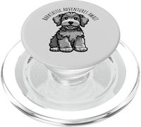 Barktastic Adventures Await, simpatico cucciolo di cane, cartone animato PopSockets PopGrip per MagSafe