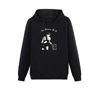 BARLOTUS Boxing Legend Jake Lamotta Men's Hoodies Graphic Pullover Sweatshirts Unisex Black Printed Hooded M