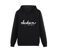 BARLOTUS Jackson Guitars Logo Men's Hoodies Graphic Pullover Sweatshirts Unisex Black Printed Hooded M