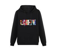 BARLOTUS Kanye Big West Event Boy Men's Hoodies Graphic Pullover Sweatshirts Unisex Black Printed Hooded XXL