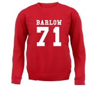 Barlow 71 - Felpa Per Adulti - Tour Della Band Barlow Music Gary Concert TT