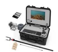 Barlus Underwater Video Camera Kit 2MP Waterproof Camera with 10'' IPC Display Portable PC control System with 500GB SSD, 2m Telescopic Pole for underwater inspections