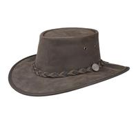 Barmah Squashy Twotone Cappello Cappelli di Vacchetta Pelle Bue L (58-59 cm) - Marrone