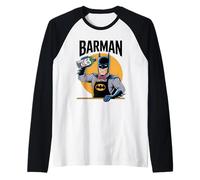 Barman Hero Parody Party Outfit Barman Divertente Barman Bere Comic Drink Maglia con Maniche Raglan