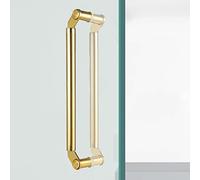 Barn Bathroom Entry Two-Sided Doors Handles,Door Pull Glass Door Push Pull Handle for Interior Exterior, Rustproof Door Knobs for Bank Garage Shed Closet(Gold,120cm/47inch)