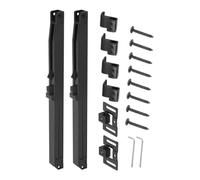 Barn Door Close Kit - 2 Pieces Drill-Free, Flat Track Damper Stopper | 12.2x0.87 In | 2-Pack Barn Door Soft-Close Kit | Drill-Free Concealed Track Damper for 88-132 Lbs Flat Track Sliding Doors
