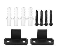 Barn Door Floor Guide | Adjustable & Non - Slotted Bottom Hardware | Controls Door Swing for Sliding/Barn/Interior Doors | 2 - Pack with Screws