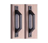 Barn Door Handle, Bit Set, Aluminum Sliding Door Handle, Black 200cm