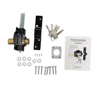 Barn Door Latch Lock, Blocco Garage Double Face, Fermo Con 5 Chiavi Per Porta Interna Esterna Posteriore Cortile Rifugio RV Recinzione Armadio Patio Camera Gallina