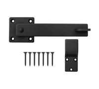 Barn Door Lock, 360° Rotatable Carbon Steel Gate Latch, Wear Resistant Entrance Secure Hardware for Farm Fence, Sheep Pens, Barns, and Outdoor Livestock 5.98x1.97x1.97 Inches