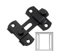 Barn Door Security Fastener - Child Safety Hardware for Locking | Polished Chrome Plate with Smooth Action & Tamper Resistant Bar for Pantries, Bedrooms, Cabinets and Nursery Areas