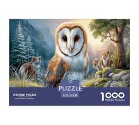 Barn Gufo Puzzle Impossible 1000Pcs Inverno Mountain Stream Decorazione Per La Casa. Rilassamento E Intelligence Per Adulti E Ragazzi Da 14 Anni 52x38cm/1000pcs