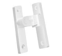 Barn Heavy Duty Gate Latches 90 Degree Right Angle Sliding Anti-Theft Security for Barn Garden Bathroom Outdoor Gate(White)