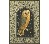 Barn Owl Notebook | Dual Notebook Blank & Lined A4 | Vintage Print, Ivory Paper, 100 Pages