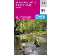Barnard Castle & Richmond (Map) OS Landranger Map