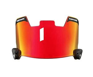 BARNETT Reve - Visiera per casco da football americano, colore: Rosso
